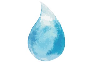 Wasserfarbe Tropfen Blau Reinheit